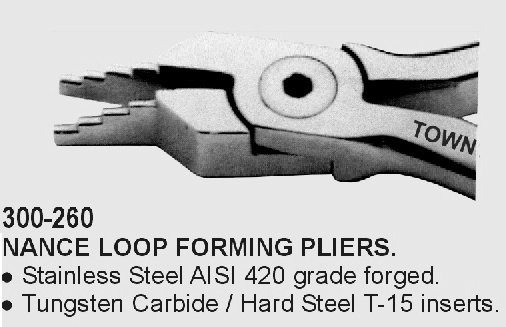 Orthodontics Instruments, Nance Loop Forming Pliers